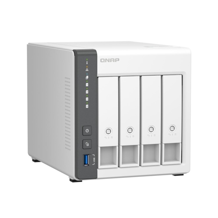QNAP TS-433 4GB RAM with 24TB Installed Storage 4 Bay SATA Desktop NAS