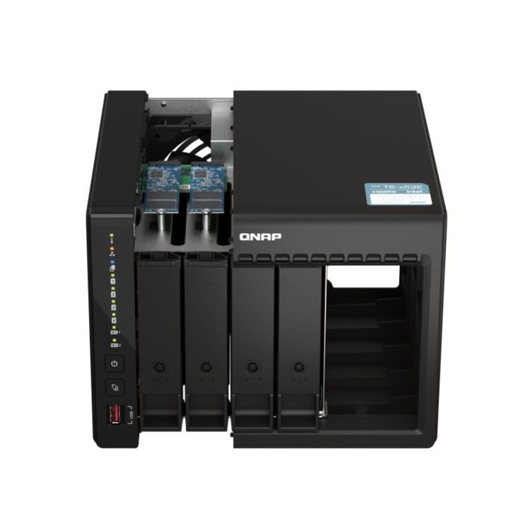 QNAP TS-453E 8GB RAM with 16TB Installed Storage 4 Bay SATA Desktop NAS