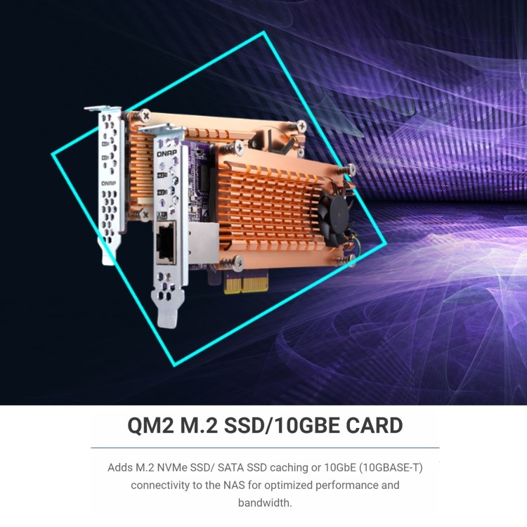 QNAP TS-473A 8GB RAM with 16TB Installed Storage 4 Bay SATA Desktop NAS Storage