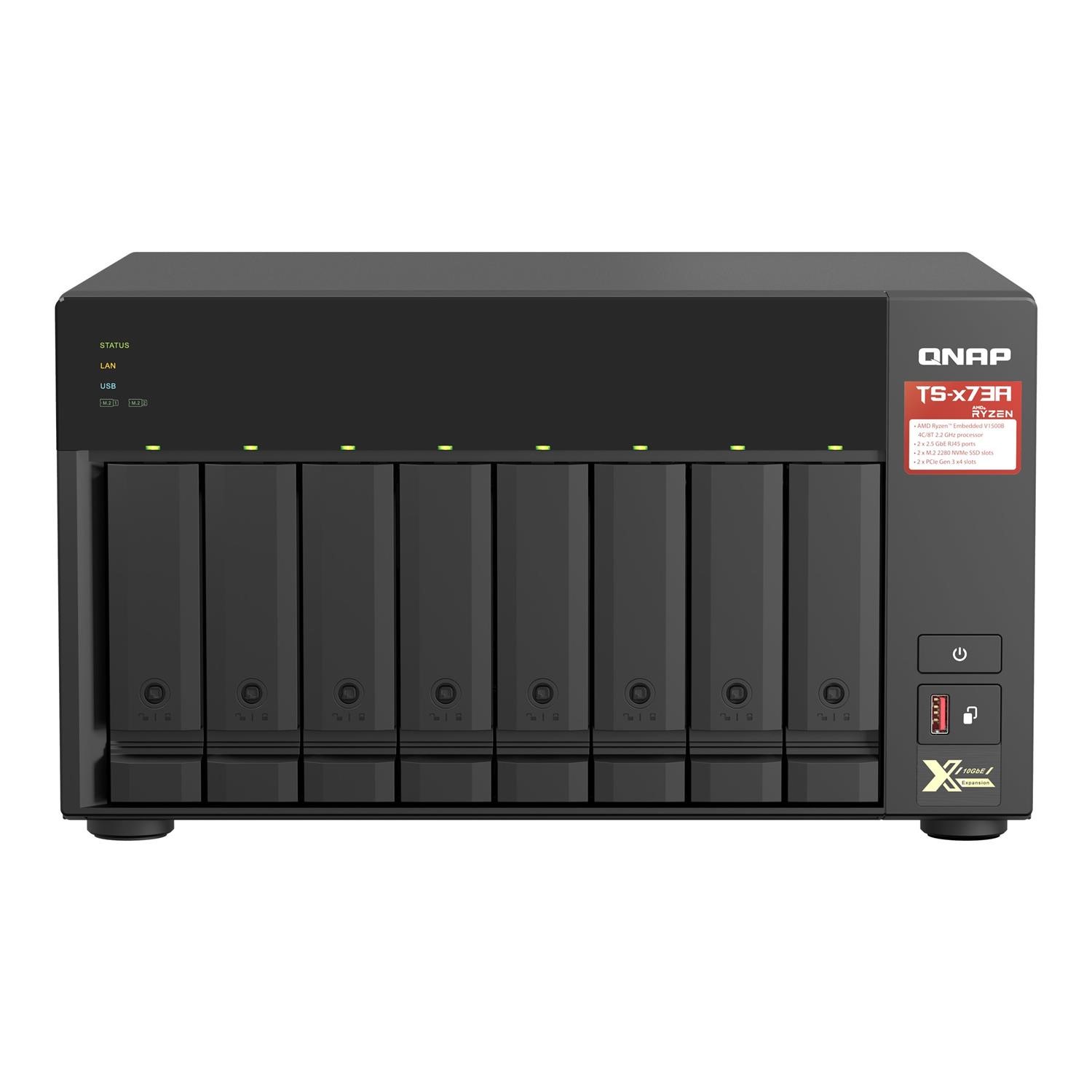 Image of QNAP TS-873A-8G 8 Bay NAS Expansion Enclosure TS-873A-8G Black