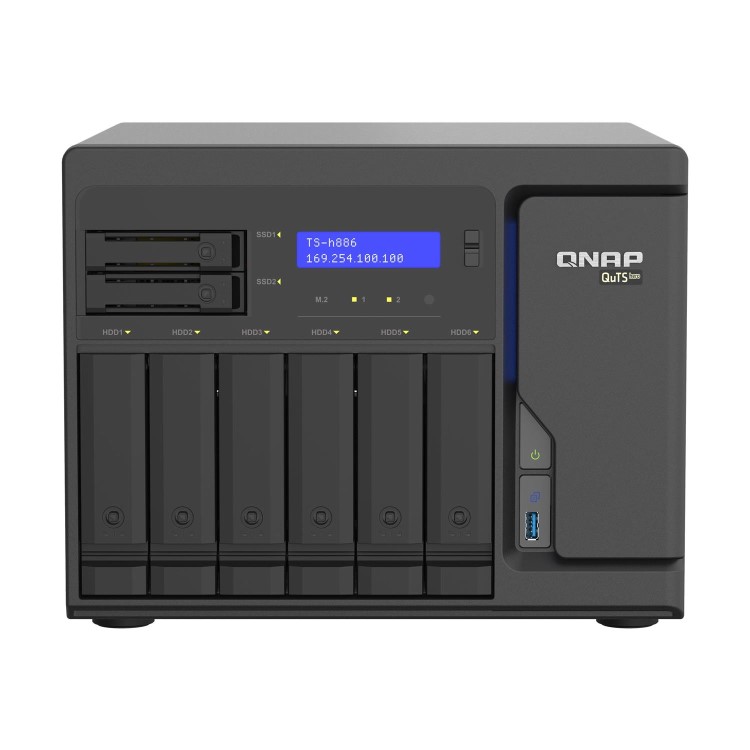 QNAP TS-h886-D1622-16G 6 Bay Desktop NAS