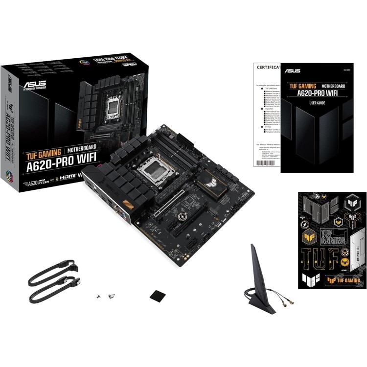 ASUS TUF Gaming A620-PRO Wi-Fi AMD A620 AM5 DDR5 ATX Motherboard
