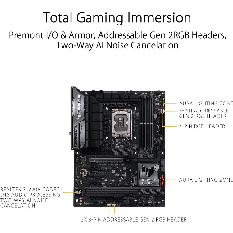 ASUS TUF Gaming Z790-PLUS Intel Z790 LGA 1700 DDR5 ATX Motherboard