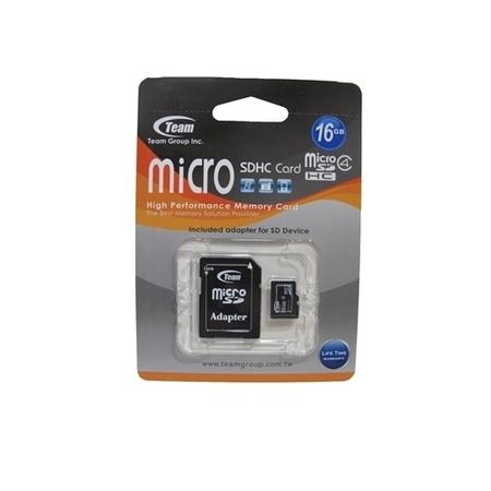 Team 16GB Micro SDHC Class 4 Flash Card with Adapter