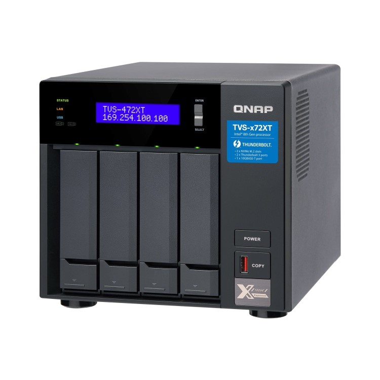 QNAP TVS-472XT-i3-4G 4 Bay Desktop Enc