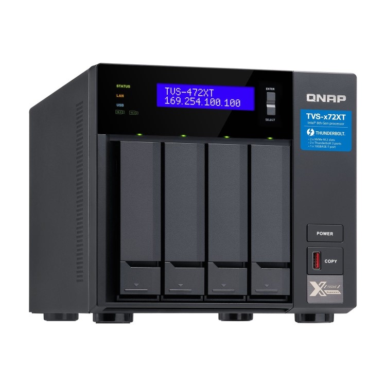 QNAP TVS-472XT-i3-4G 4 Bay Desktop Enc