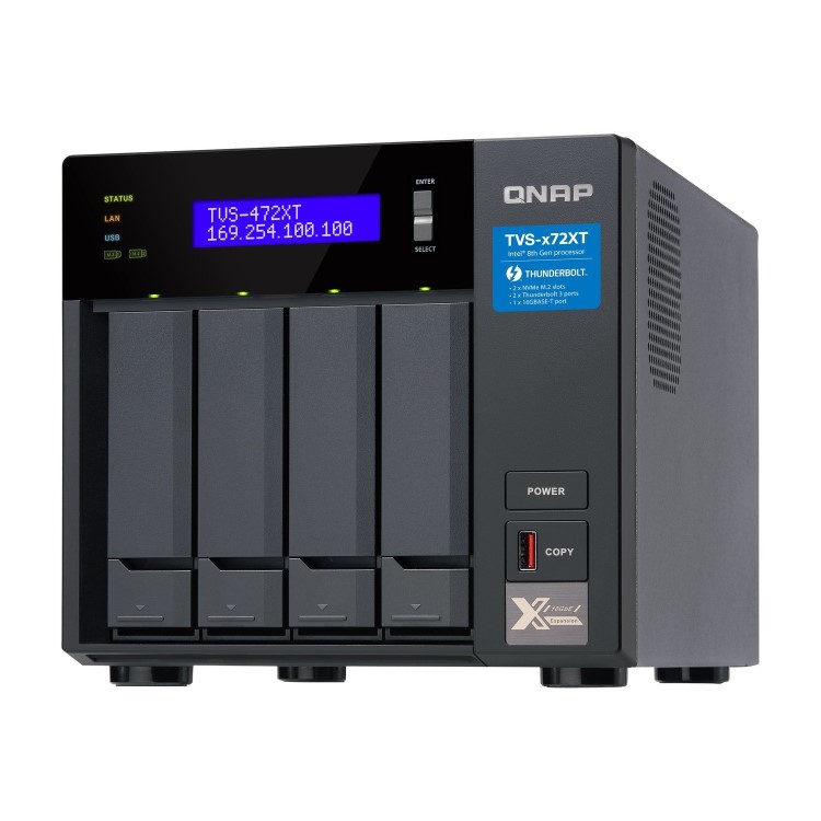 QNAP TVS-472XT-i3-4G 4 Bay Desktop Enc