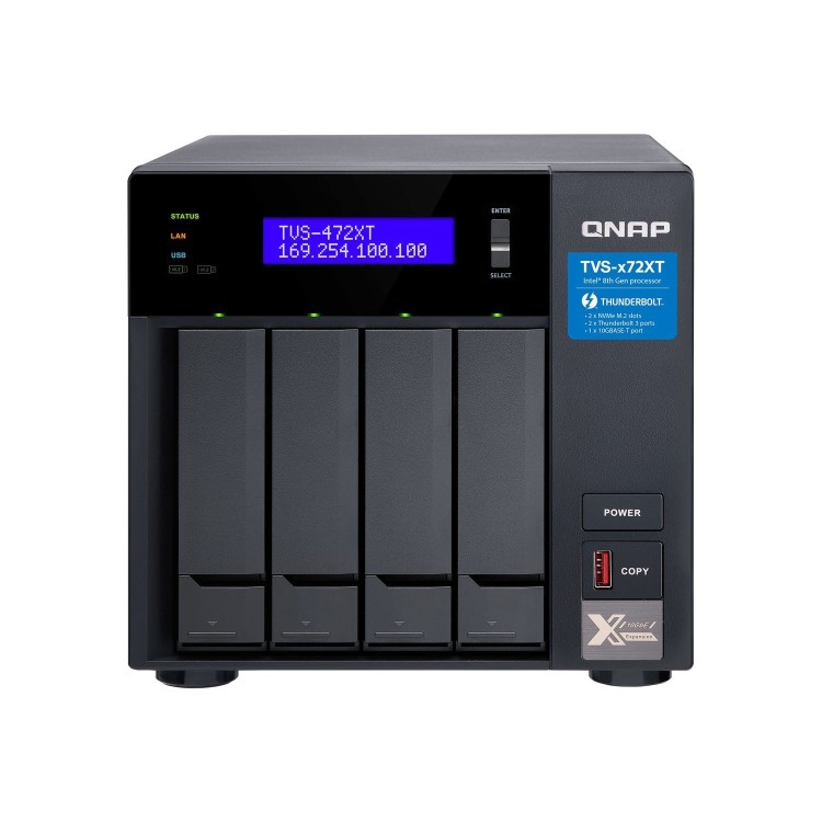 QNAP TVS-472XT-i3-4G 4 Bay Desktop Enc