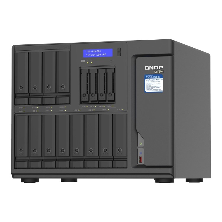 QNAP TVS-h1688X-W1250-32G 32GB RAM 16 Bay Desktop NAS