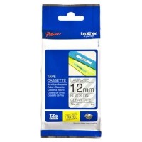 BROTHER 12mm BlackOnClear Gloss TZE131