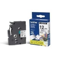 Brother TZe-231 Gloss Black on White 12mm Labellling Tape