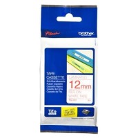Brother TZE232 12mm Red on White Tape