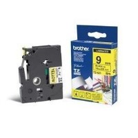 Brother TZe-621 Gloss Black on Yellow 9mm Labelling Tape