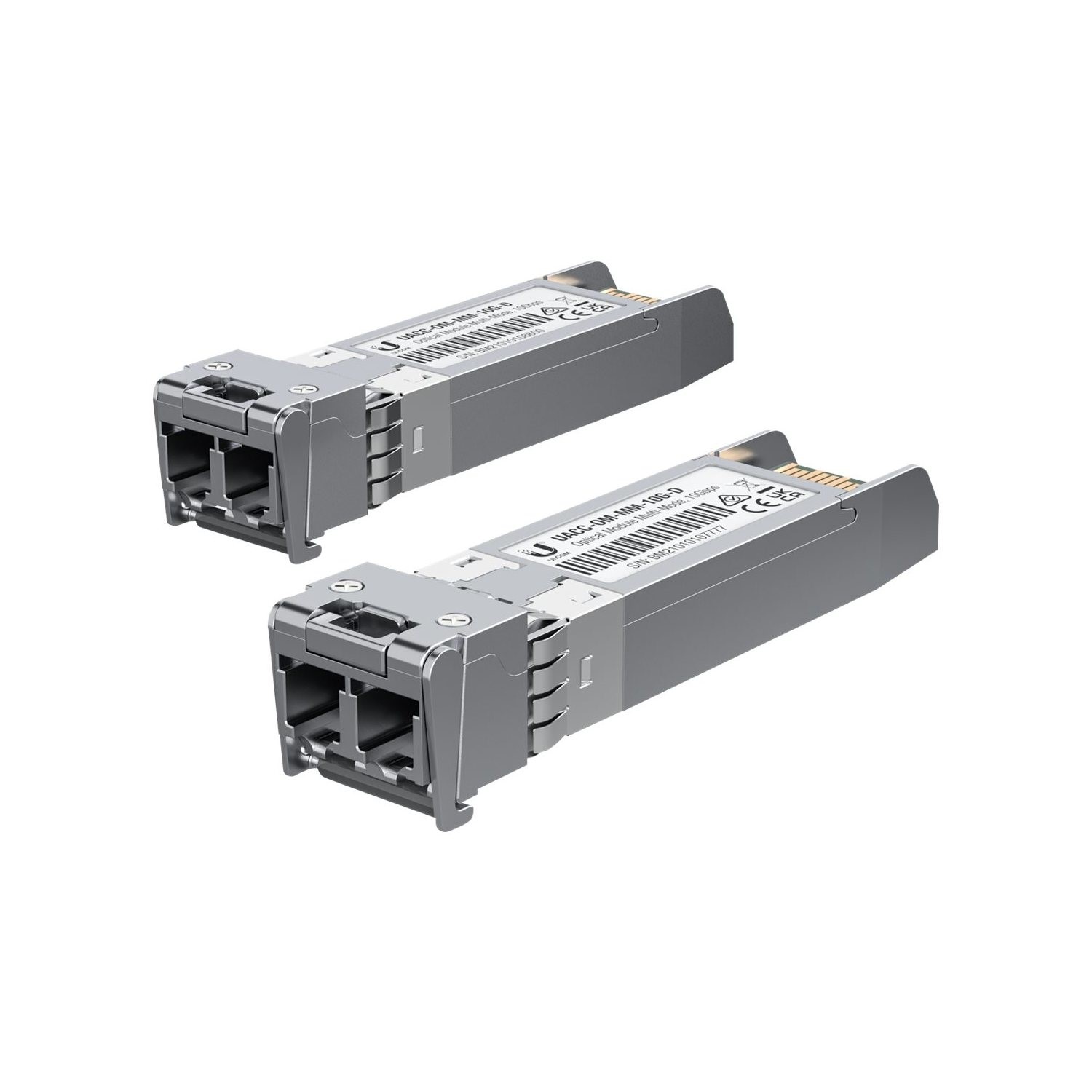 Photos - NAS Server Ubiquiti UACC-OM-MM-10G-D 10-Gigabit Multimode Fibre SFP+ Transciever Module - 2 Pack UACC-OM-MM-10G-D-2 
