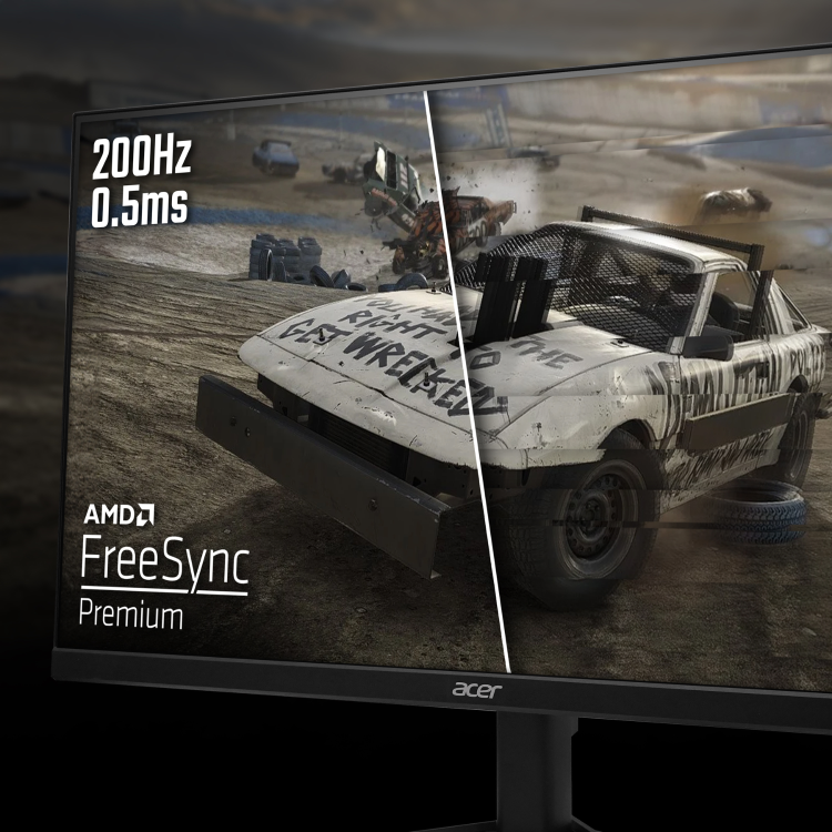 Refurbished Acer Nitro QG271X1 27" IPS Full HD 200Hz 0.5ms Gaming Monitor