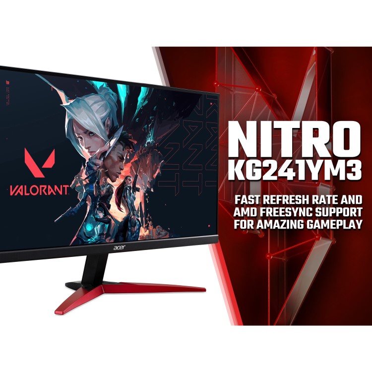 Acer Nitro KG241YM3 23.8" IPS Full HD 180Hz Gaming Monitor