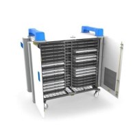 LapCabby Double Door Charging Trolley 32 Port for Tablets/Laptop or Chromebook - Compact Design