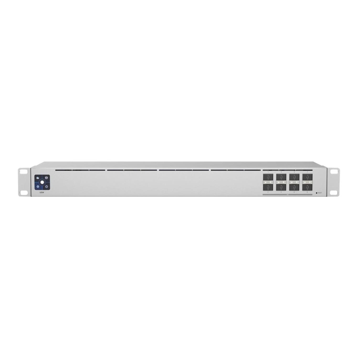 Image of Ubiquiti UniFi USW-Aggregation 8-Port 10G SFP+ L2 Managed Network Switch USW-Aggregation Silver