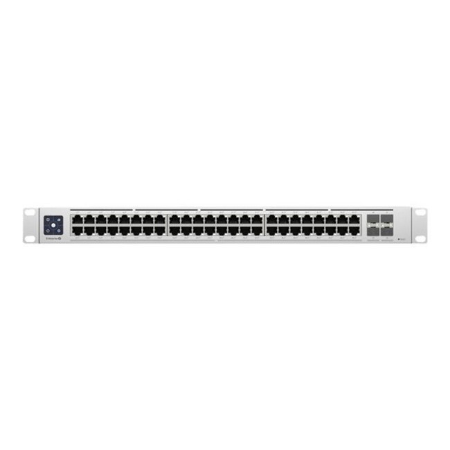Ubiquiti UniFi USW-Enterprise-48-POE 48-Port Layer 3 Switch with 2.5 GbE PoE+ and 10G SFP+
