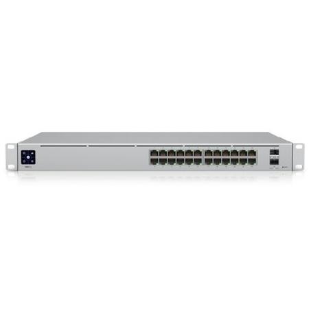 GRADE A2 - UniFi Switch PRO 24 24-port switch with 24 Gigabit RJ45 ports and 2 10G SFP+ ports. Powerful second-generation UniFi switching