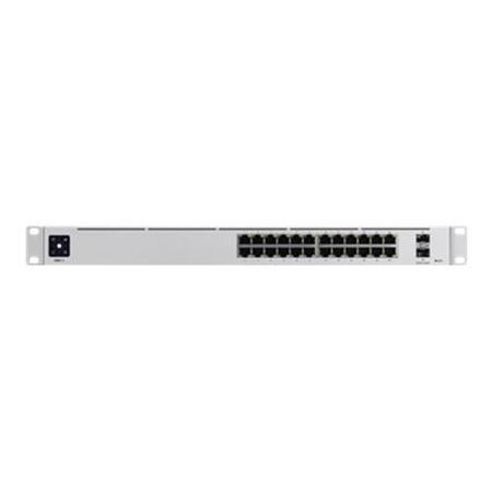 Box Opened UniFi Switch PRO 24 24-port switch with 24 Gigabit RJ45 ports and 2 10G SFP+ ports. Powerful second-generation UniFi switching
