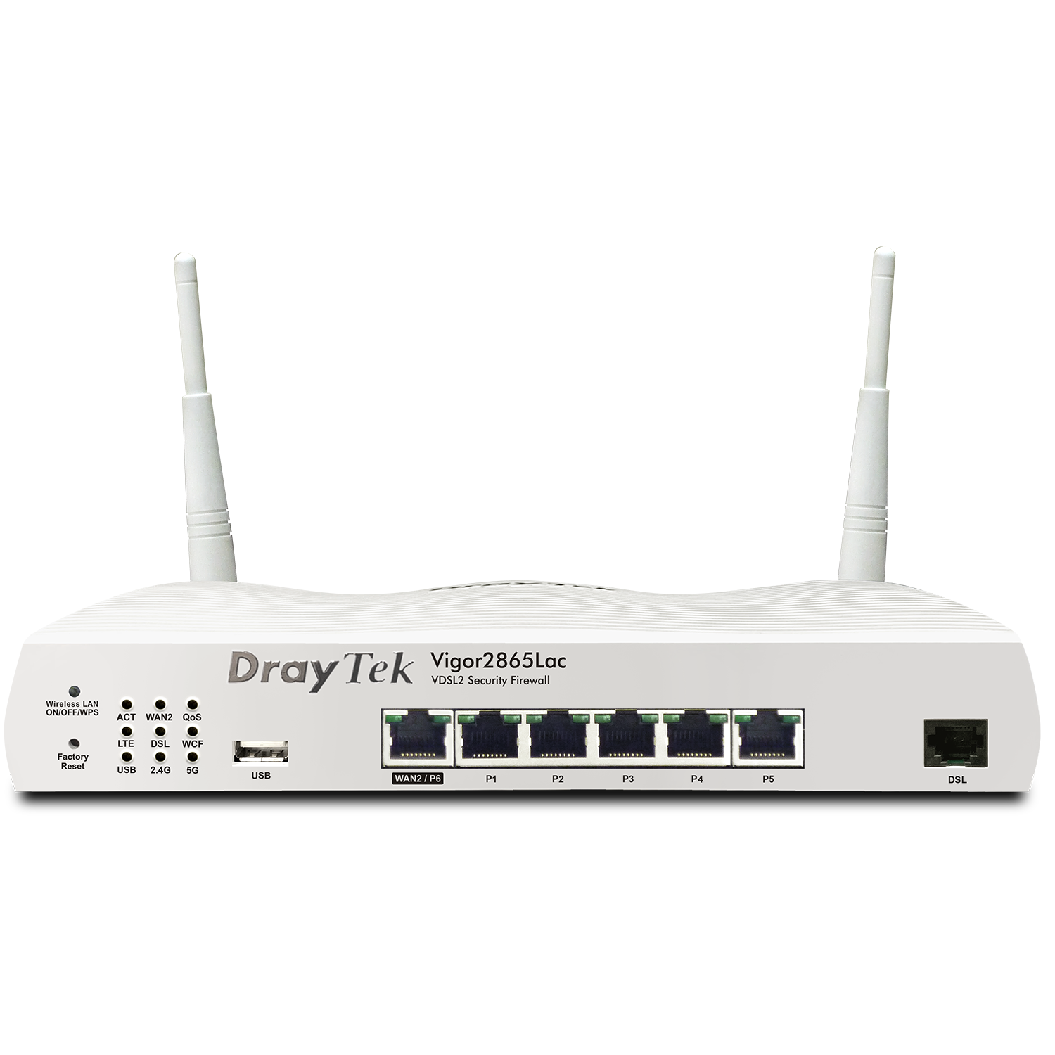 Draytek Grey,White Vigor 2865 Vdsl2 5 Port Gigabit Ethernet With Multi-Wan Vpn & Firewall Router