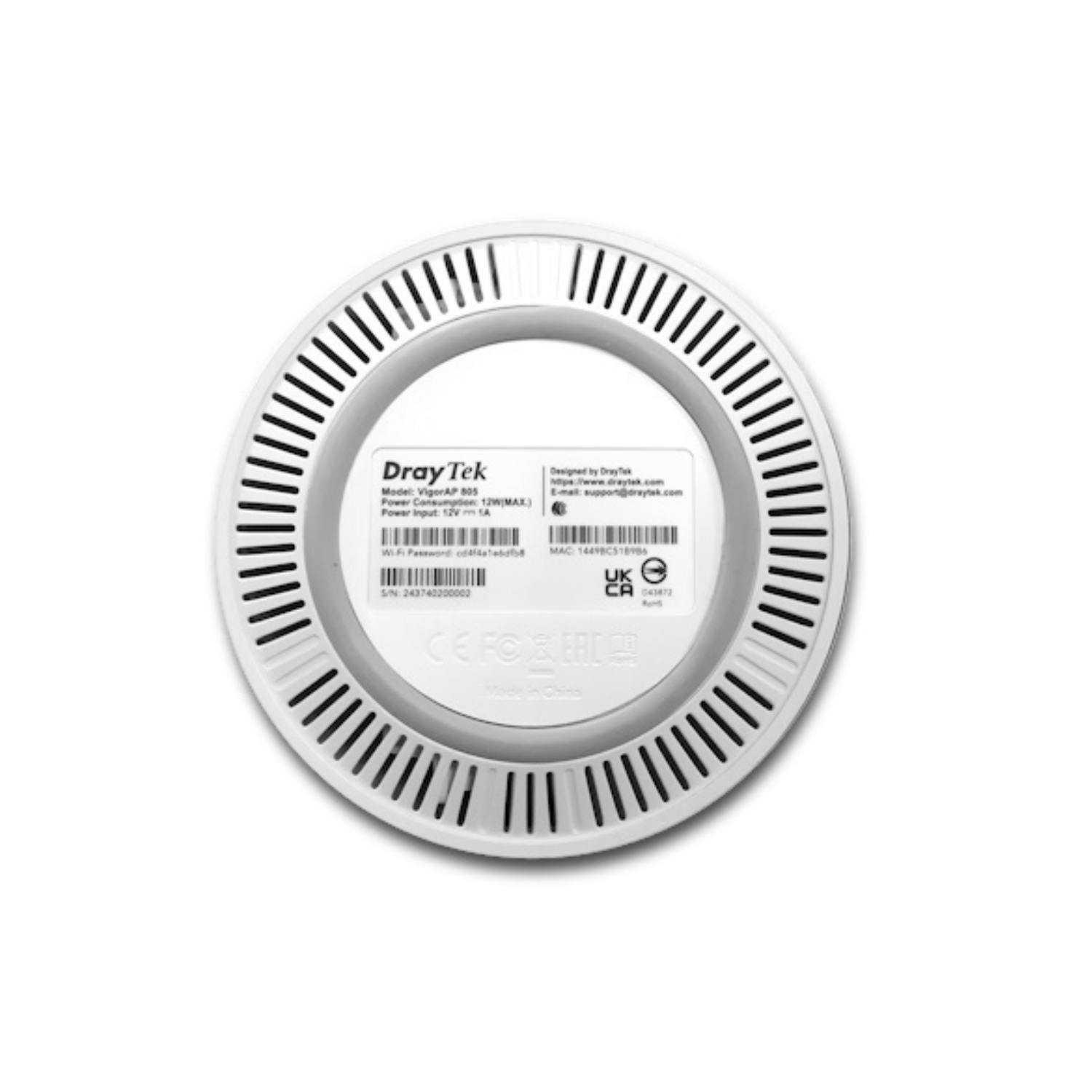 DrayTek VigorAP 805 Wi-Fi 6 Mesh AX3000 Wireless Access Point on Servers Direct DrayTek VigorAP 805 Wi-Fi 6 Mesh AX3000 Wireless Access Point on Servers Direct