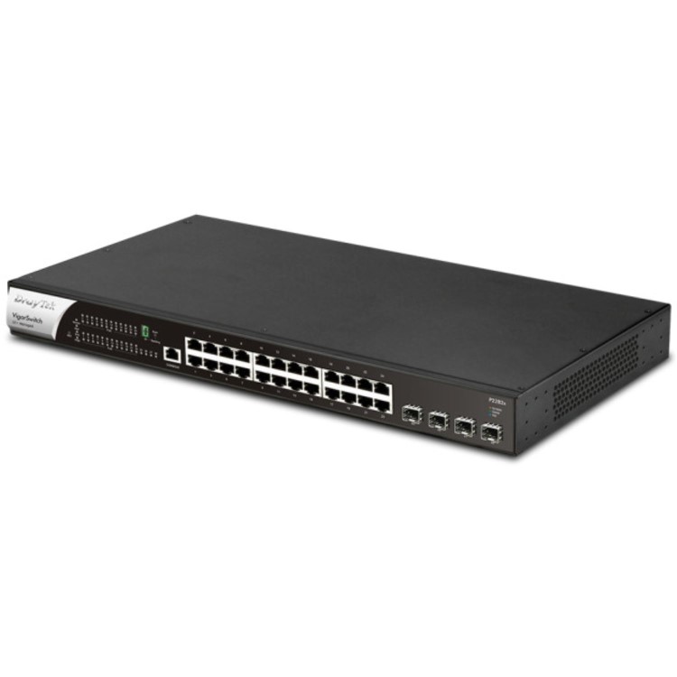 DrayTek VigorSwitch P2282x 24-Port PoE Rack-mountable Managed Switch