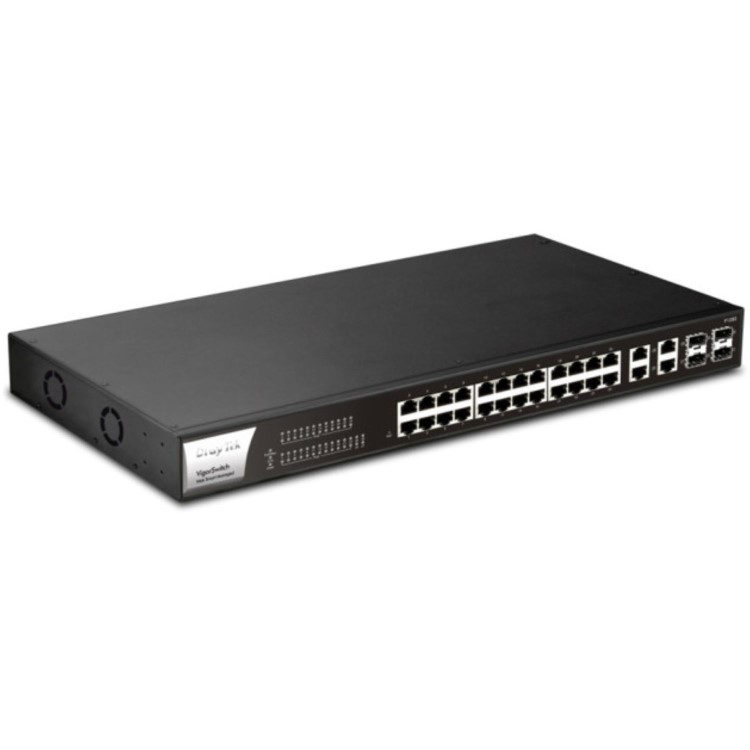 DrayTek VigorSwitch P2282x 24-Port PoE Rack-mountable Managed Switch