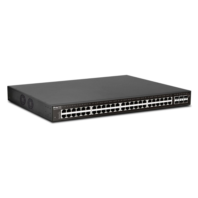 DrayTek VigorSwitch P2540XS 48-Port POE Rack & Wall Mountable Managed Switch