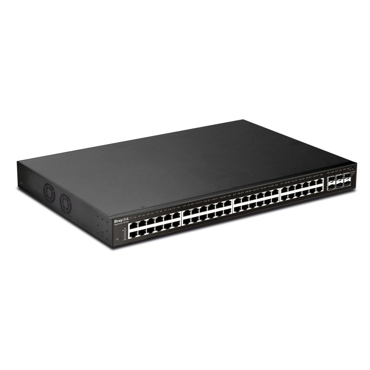 DrayTek VigorSwitch P2540XS 48-Port POE Rack & Wall Mountable Managed Switch