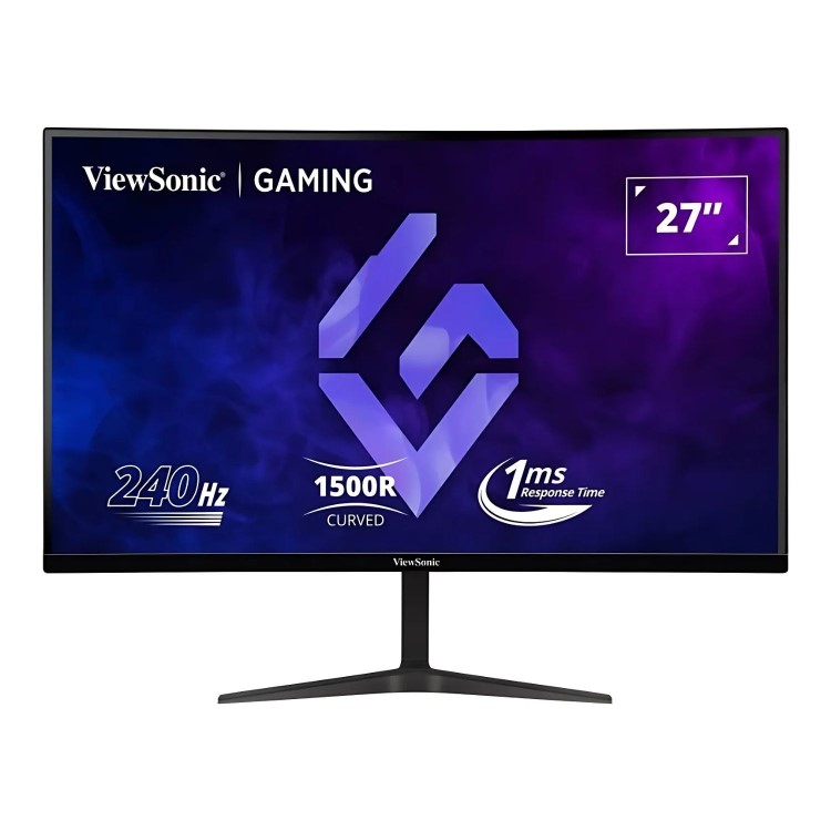 Refurbished ViewSonic VX2719-PC-MHD 27" VA Full HD 240Hz 1ms Curved Gaming Monitor