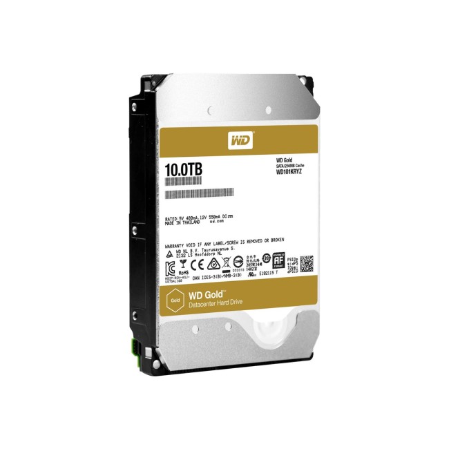 Open Box - Western Digital Gold 10TB 3.5" LFF Internal HDD