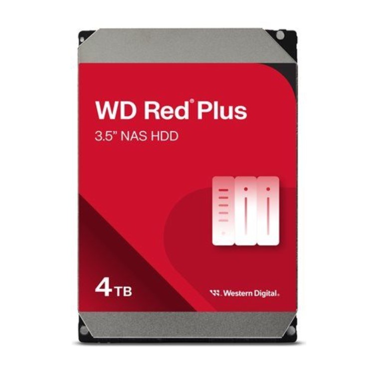 Western Digital 4TB RED PLUS 256MB CMR 3.5IN