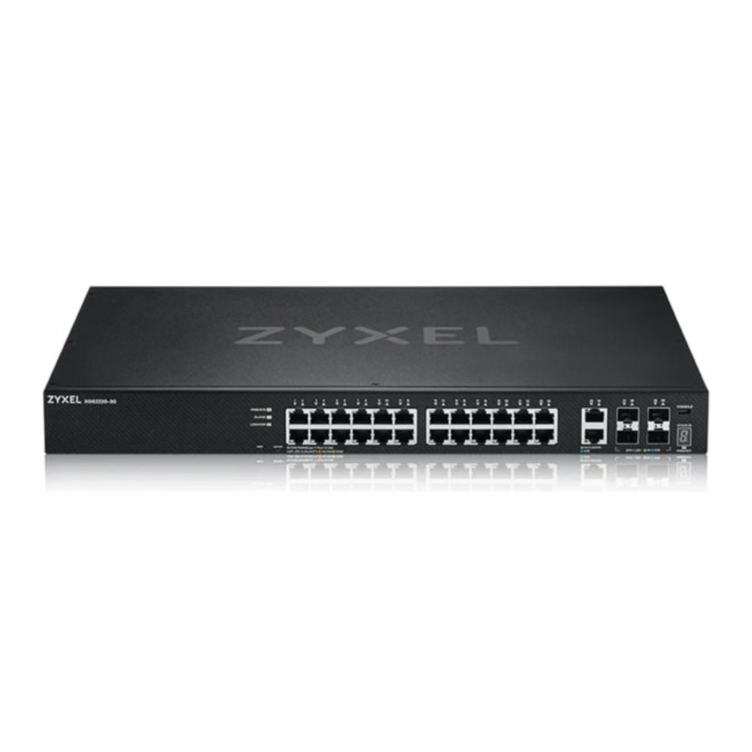 Zyxel Black Xgs2220-30 Nebulaflex Pro 24-Port Layer 3 Managed Rackmount Gigabit Switch