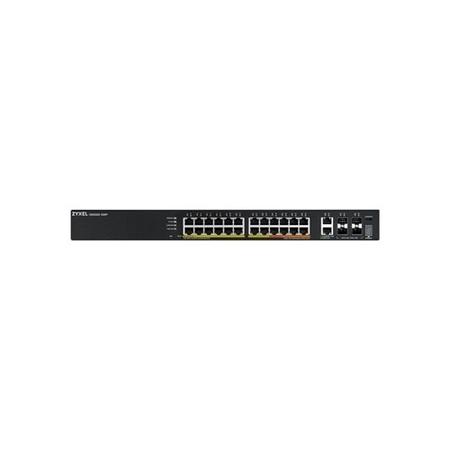 Zyxel XGS2220-30HP NebulaFlex Pro 24-Port Layer 3 Managed Rackmount Gigabit PoE+ Switch