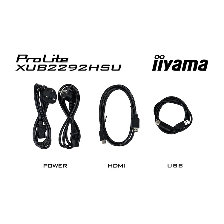 iiyama ProLite XUB2292HSU 22" IPS Full HD 100Hz Height-Adjustable Monitor