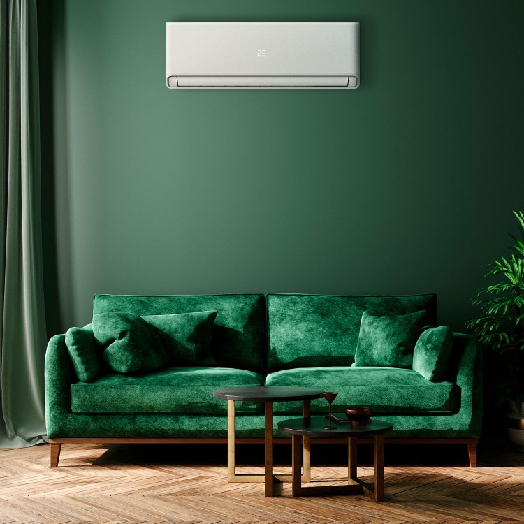 electriQ Easy-Fit 12000 BTU A++ WiFi Smart Wall Mounted Air Conditioner with Heat Pump - 4m Pipe Kit Included