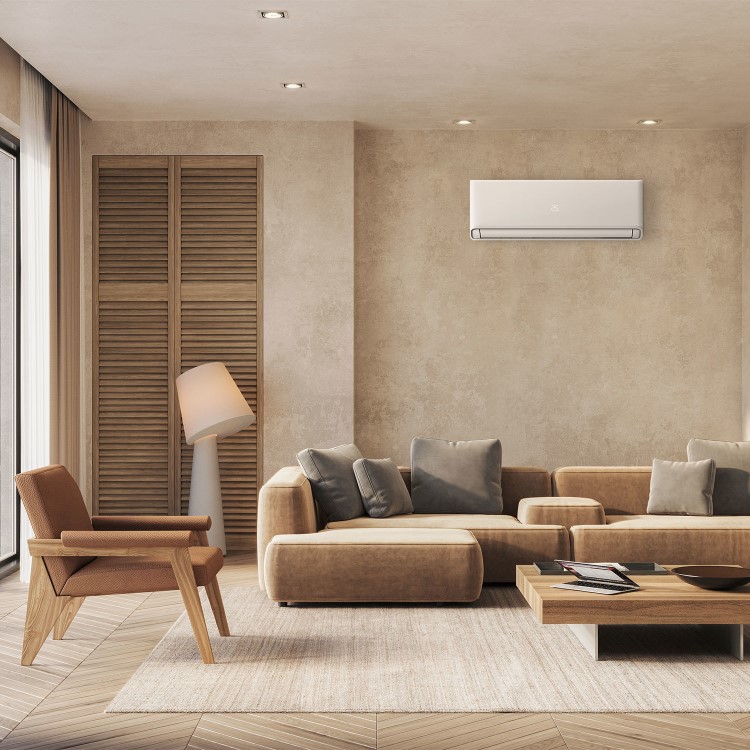 electriQ Easy-Fit 9000 BTU A++ WiFi Smart Wall Mounted Air Conditioner with Heat Pump - 4m Pipe Kit Included