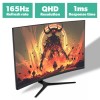 electriq 32&quot; QHD HDR 165Hz FreeSync Curved Gaming Monitor