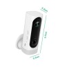 electriQ 720p HD Wireless Indoor Battery Camera with Mount