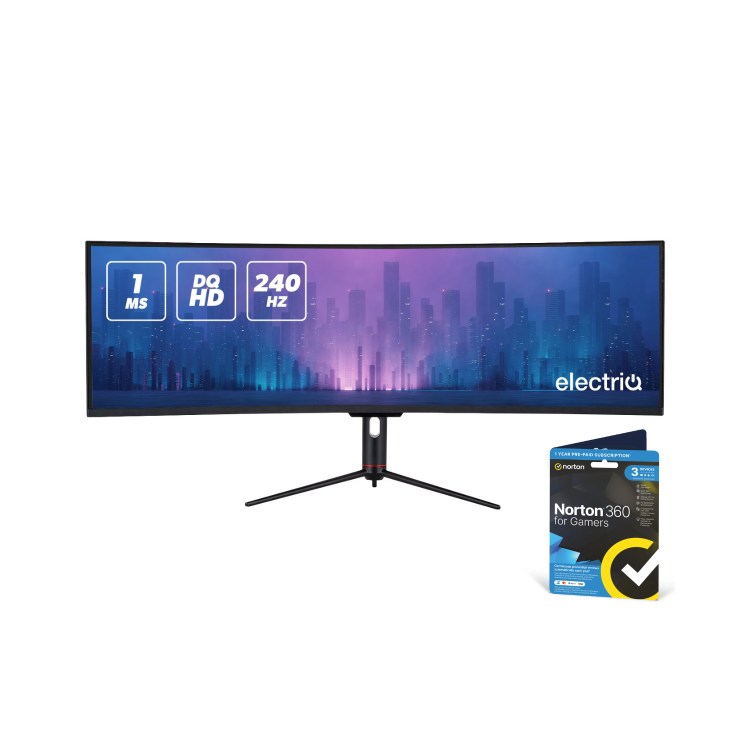 GRADE A2 - electriQ 49" VA 5K 240Hz 1ms Super UltraWide Curved Gaming Monitor