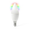 electriQ Dimmable Smart Colour Wifi Candle LED Bulb with E14 screw ending - Alexa &amp; Google Home compatible