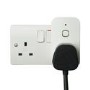 electriQ Smart Wi-Fi plug with power meter - Alexa/Google Home compatible - Triple Pack