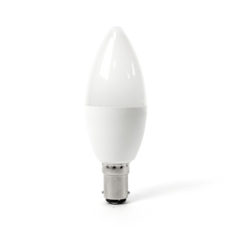 Box Opened electriQ Smart WIFI Candle LED Bulb with B15 bayonet base - Changeable colour Dimmable Pre-set timer - Compatible with Alexa Echo and Google Home