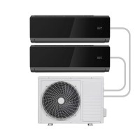 electriQ iQool Multi-Split 2 x 12000 BTU Smart Wall Mounted Air Conditioner with Heat Pump - Pipe Kits Included - Black electriQ iQool Multi-Split 2 x 12000 BTU Smart Wall Mounted Air Conditioner with Heat Pump - Pipe Kits Included - Black