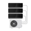 iQool-3MS9K9K9KB electriQ iQool Multi-Split 3 x 9000 BTU Smart Wall Mounted Air Conditioner with Heat Pump - Pipe Kits Included - Black
