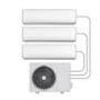 electriQ iQool Multi-Split 3 x 9000 BTU Smart Wall Mounted Air Conditioner with Heat Pump - Pipe Kits Included