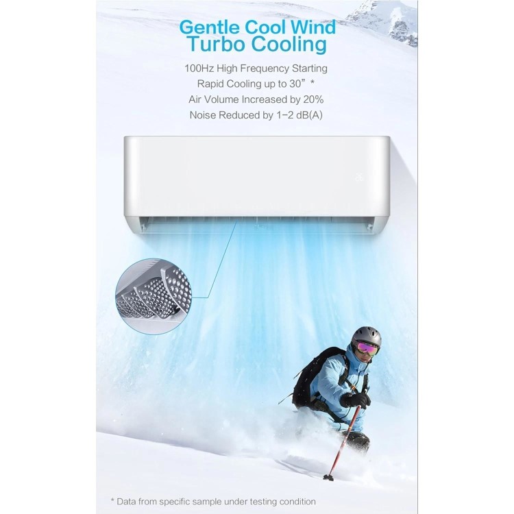 electriQ iQool Multi-Split 3 x 9000 BTU Smart Wall Mounted Split Air Conditioner with Heat Pump - Pipe Kits Included