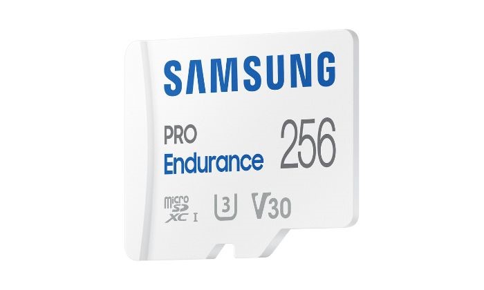 Samsung PRO Endurance microSD card capacity